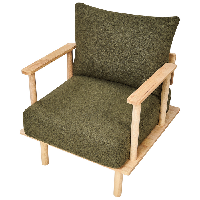 Beliani - ASKER - Woonkamer set - Donkergroen - Bouclé