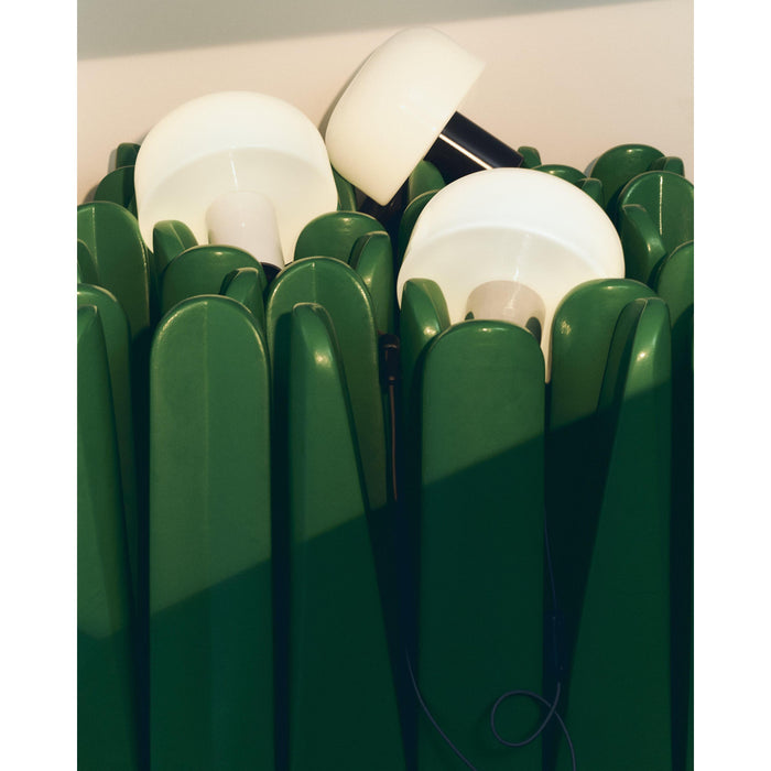 Flos Bellhop Glass tafellamp LED Bright Aluminum