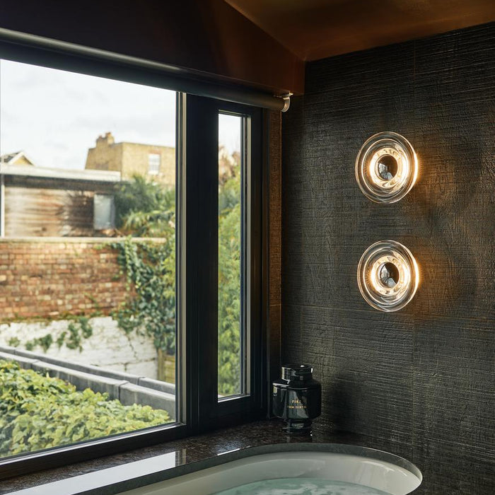 Tom Dixon Press wandlamp LED large Ø35 transparant