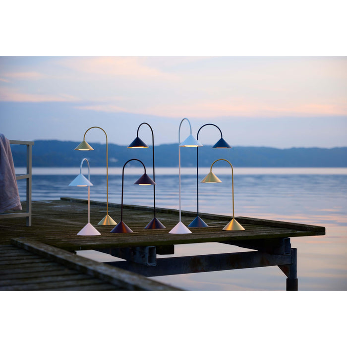 Frandsen Grasp tafellamp H47 LED oplaadbaar matt white