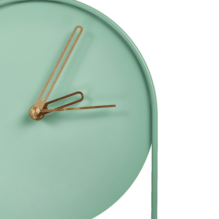 Beliani - SALVAN - Wandklok - Lichtgroen - Staal