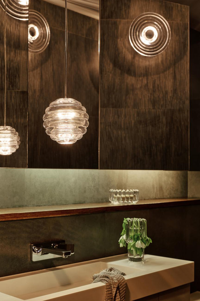 Tom Dixon Press wandlamp LED mini Ø21.5 transparant