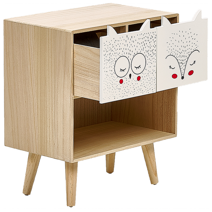 Beliani - RUPERT - Nachtkastje - Licht hout - MDF