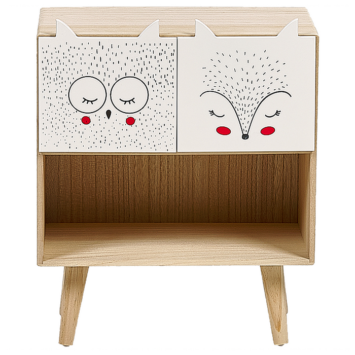 Beliani - RUPERT - Nachtkastje - Licht hout - MDF