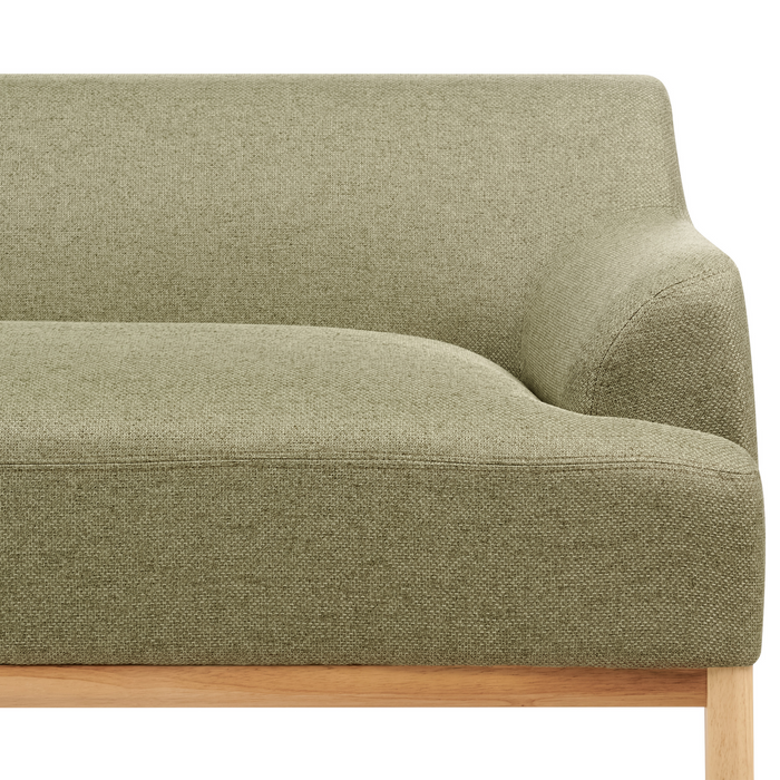 Beliani - SOSJO - Hoekbank - Olijfgroen - Rechtszijdig - Polyester