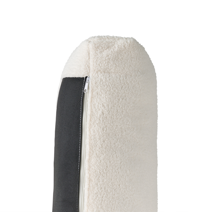 Beliani - SIGGARD - Driezitsbank - Wit - Bouclé