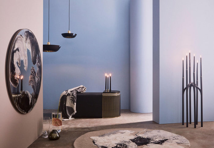 Curva bijzettafel zwart