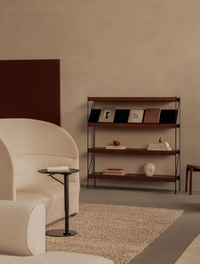 Audo Copenhagen Branch bijzettafel Ø45 Linoleum Charcoal