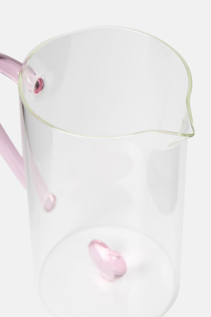 Sissy-Boy Glazen karaf met roze hartje aan de binnenkant