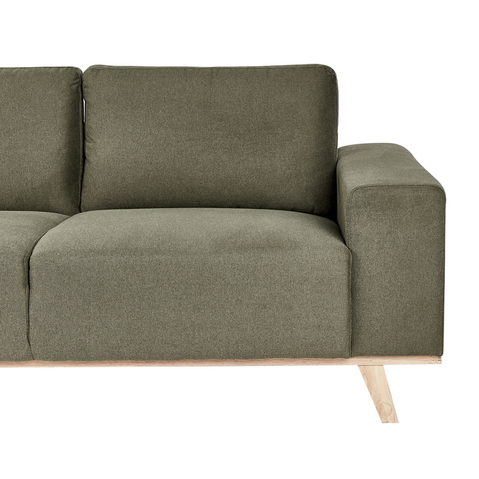 Beliani - NORA - Hoekbank - Groen - Rechtszijdig - Polyester