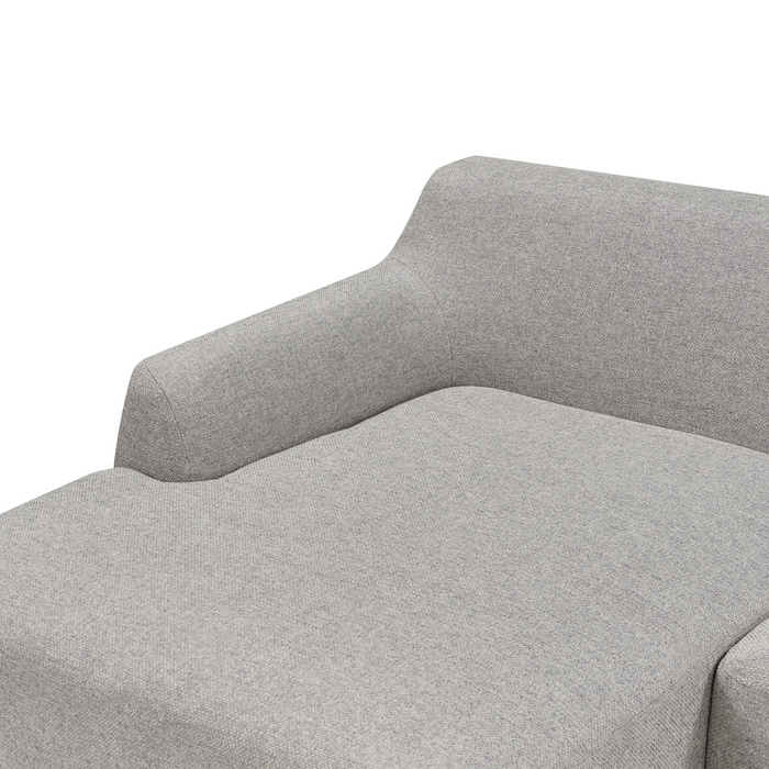Beliani - SOSJO - Hoekbank - Grijs - Rechtszijdig - Polyester