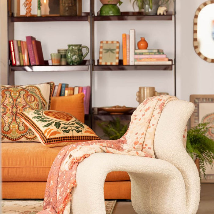 Sissy-Boy Ecru boucle lounge chair