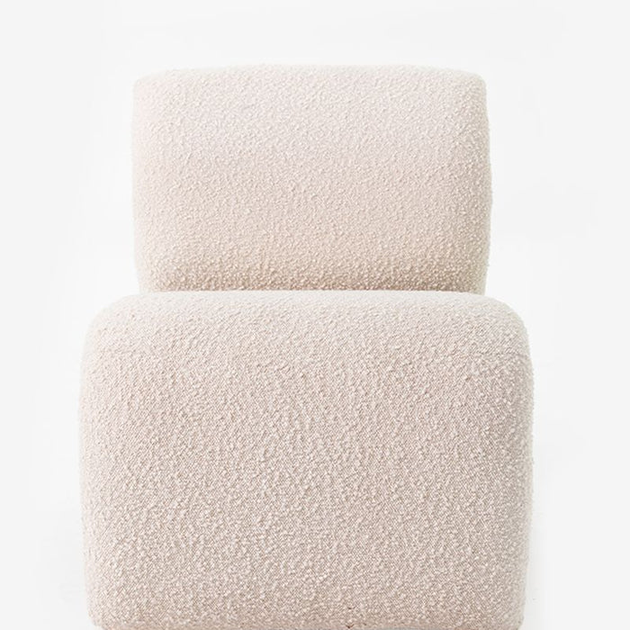 Sissy-Boy Ecru boucle lounge chair