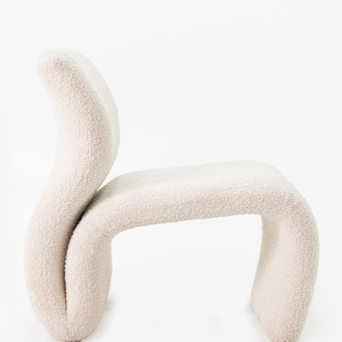 Sissy-Boy Ecru boucle lounge chair