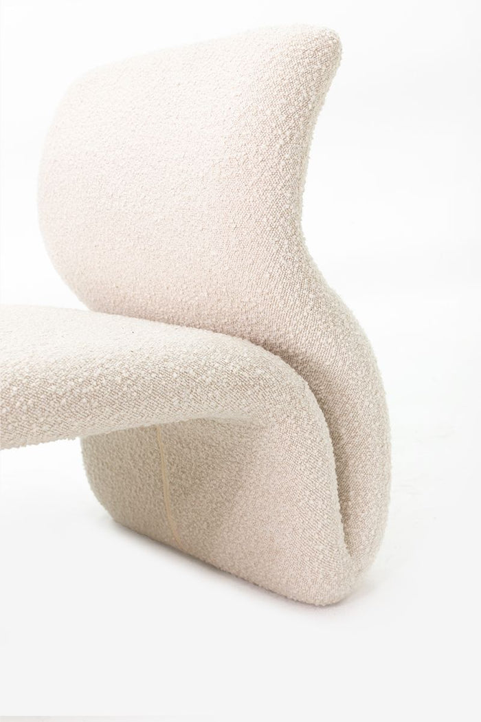 Sissy-Boy Ecru boucle lounge chair