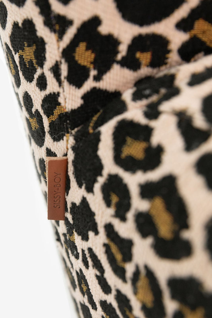 Sissy-Boy Bruine draaifauteuil met leopard print
