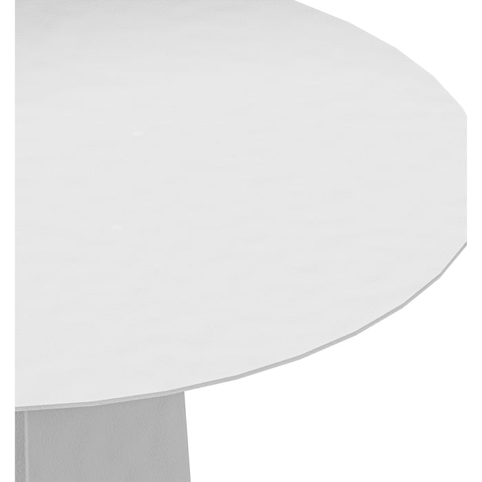 Gorillz Charm Bijzettafel Rond - 50x50 cm - Metaal Koffietafel - Wit