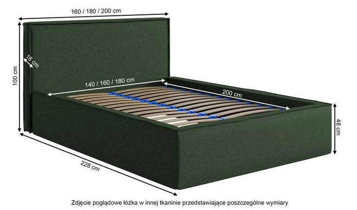 NADUVI Collection Bedframe Sera met opbergvak 160 x 200 cm