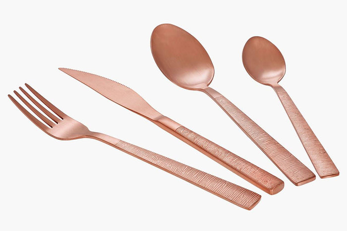 Buccan - Bestekset - Florence - 24 delig - Rosegoud