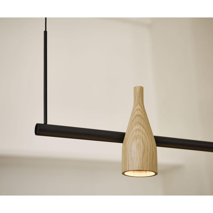 Hollands Licht Timber Line 3 hanglamp LED zwart essen
