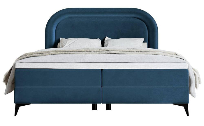 NADUVI Collection Boxspring Lorena velvet inclusief topper 140 x 200