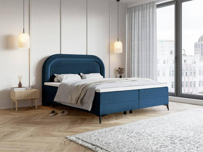 NADUVI Collection Boxspring Lorena velvet inclusief topper 160 x 200