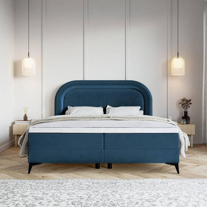 NADUVI Collection Boxspring Lorena velvet inclusief topper 160 x 200