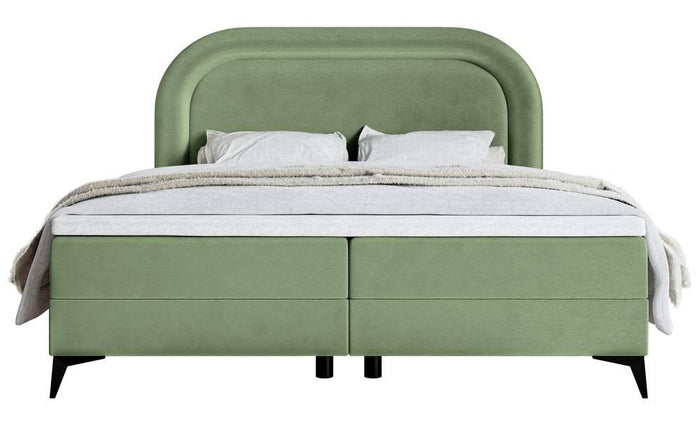 NADUVI Collection Boxspring Lorena velvet inclusief topper 140 x 200