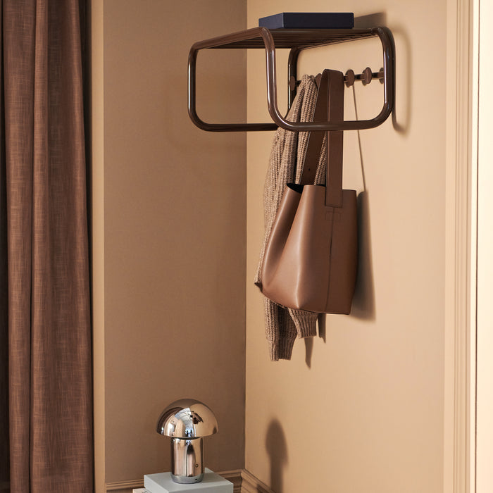 Spinder Design kapstok Retro Kapstok - Chocolate Brown - 6 haken