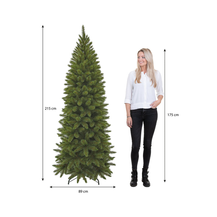 Triumph Tree Bristlecone Smalle Kunstkerstboom - H215 x Ø89 cm - Groen