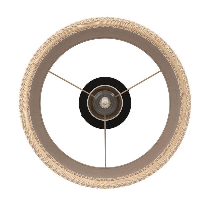 EGLO Tabley Plafondlamp - E27 - Ø 38 cm - Natuur|Bruin|Zwart - Textiel