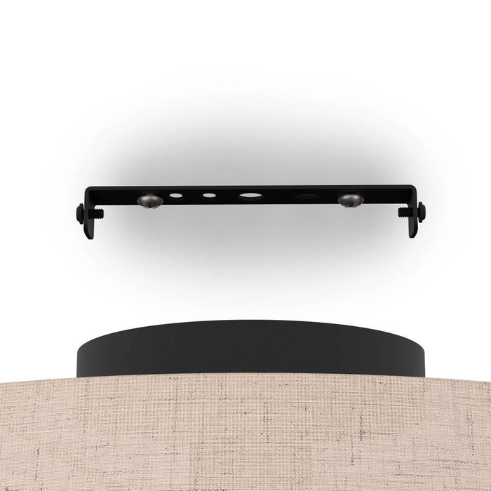 EGLO Tabley Plafondlamp - E27 - Ø 38 cm - Natuur|Bruin|Zwart - Textiel