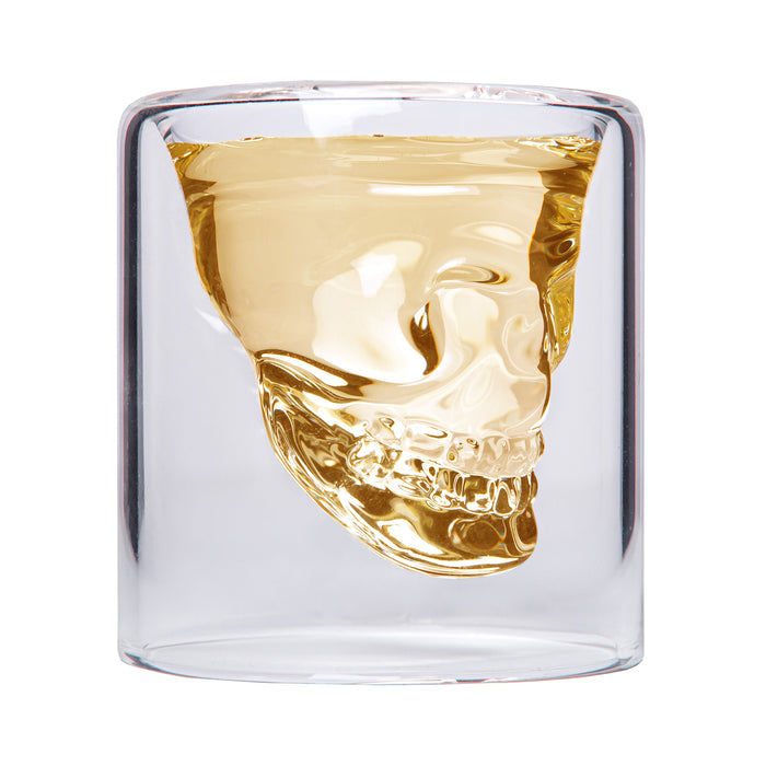 Aretica Shot glaasje Skull set van 4 glas -