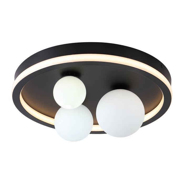 Searchlight Trident Plafondlamp - Zwart