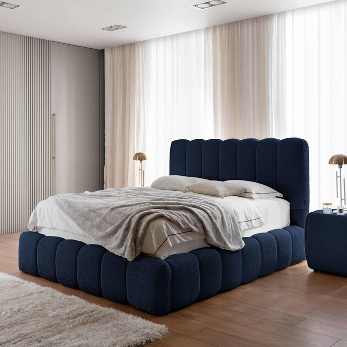 by fonQ Dawn Bedframe met Opbergruimte - 180 x 200 cm - Donkerblauw