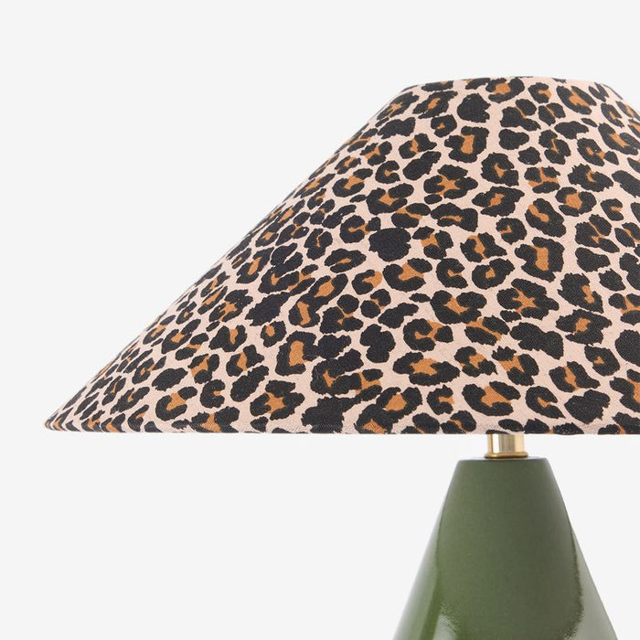 Sissy-Boy Groene tafellamp met leopard print