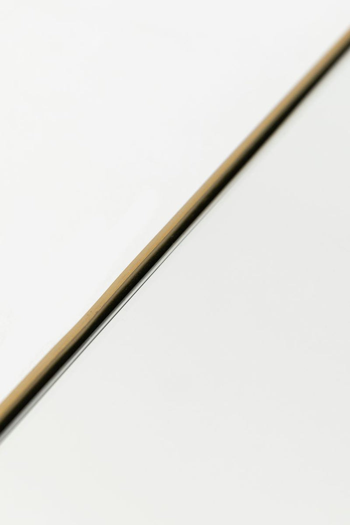 Sissy-Boy Grote goudkleurige hangspiegel met brass omlijsting