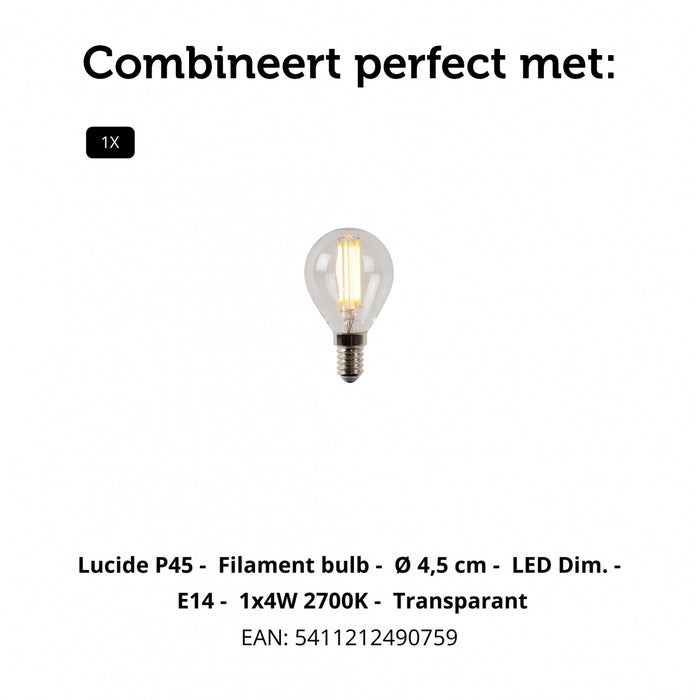 Lucide MARMO Tafellamp - Wit