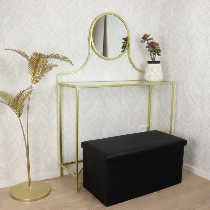 MISOU Poef Opbergbank Opvouwbaar met Opbergruimte Opbergbox Zwart 7...