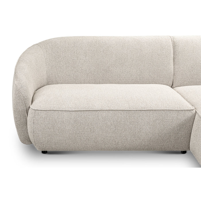 by fonQ Chubby Hoekbank met Chaise Longue Rechts - Naturel Melange