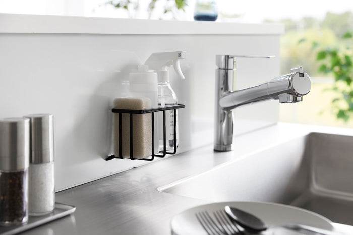 Yamazaki Zelfklevend Gootsteen|Wastafel Mandje - S - Tower - Zwart