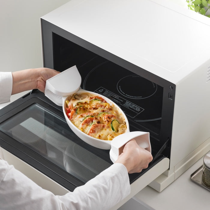 Yamazaki Siliconen Ovenwanten - Magnetisch - Tower - Wit (set van 2)