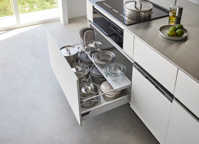 Yamazaki Uitschuifbare Lade Plank - Tower - Wit