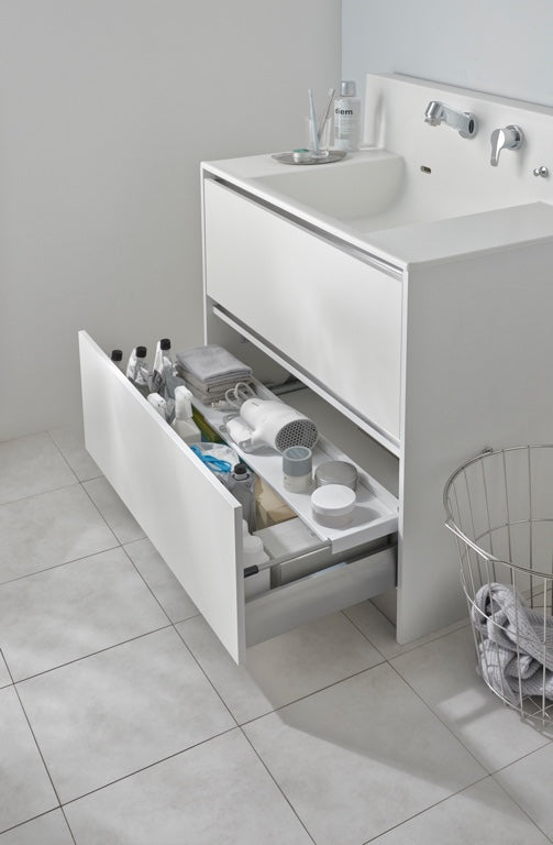 Yamazaki Uitschuifbare Lade Plank - Tower - Wit