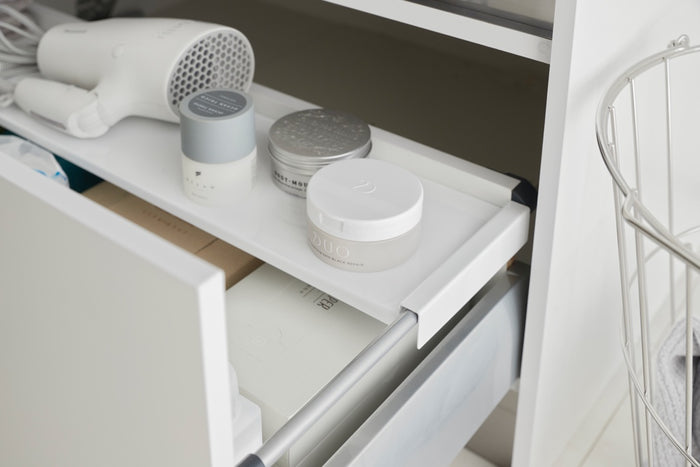 Yamazaki Uitschuifbare Lade Plank - Tower - Wit