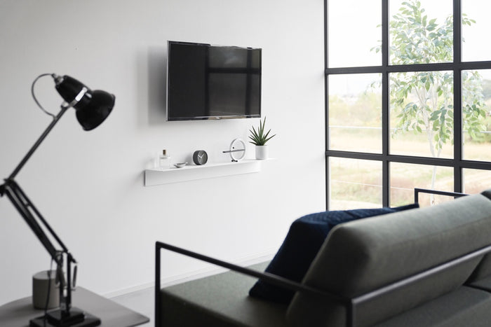 Yamazaki Wandplank met Magnetisch Paneel (90 cm) - Tower - Wit