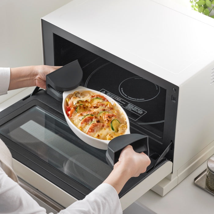 Yamazaki Siliconen Ovenwanten - Magnetisch - Tower - Zwart (set van 2)