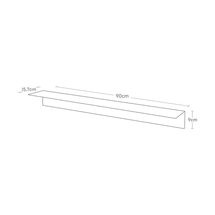 Yamazaki Wandplank met Magnetisch Paneel (90 cm) - Tower - Wit