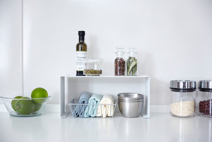 Yamazaki Smal Stapelbaar Keukenrekje - Tower - Wit