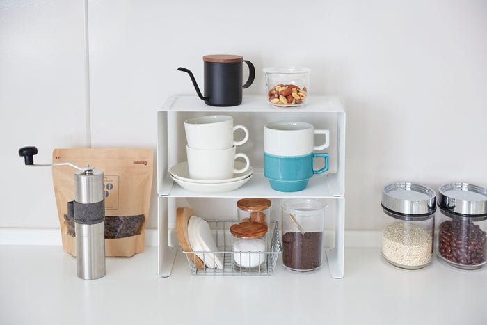 Yamazaki Smal Stapelbaar Keukenrekje - Tower - Wit